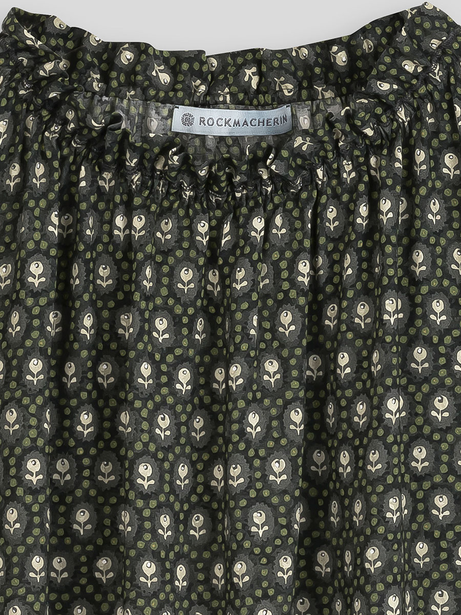 Rockmacherin Bluse Emma, schwarz-grün, gemustert #3