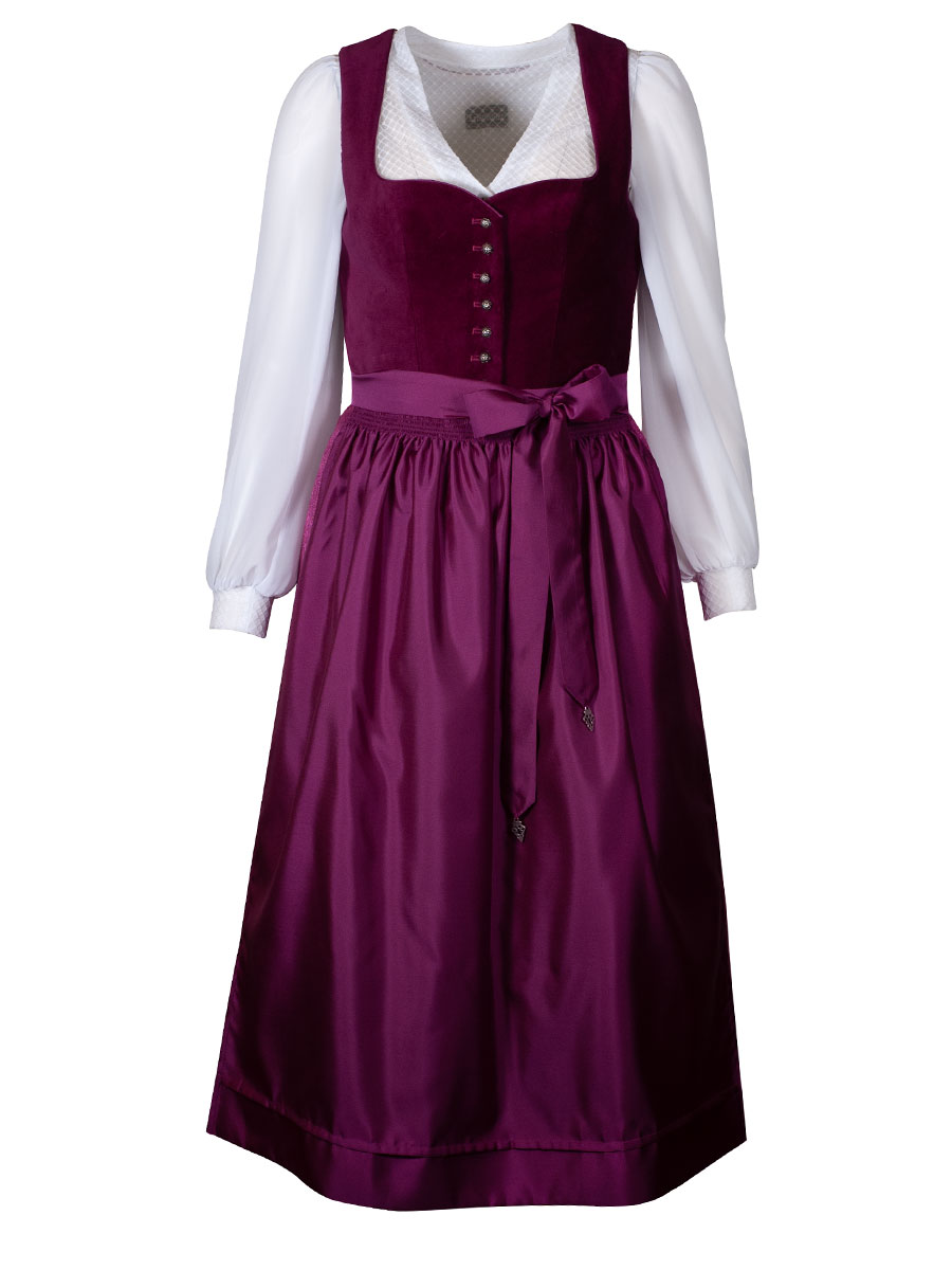 Wenger Samtdirndl Alina, festlich, pink, 80lg #1