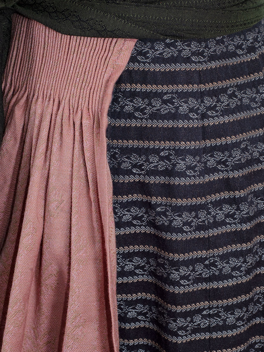 Gottseidank Dirndl Monika, stein-malve, hochwertig, festlich, Stretch, 80cm #5