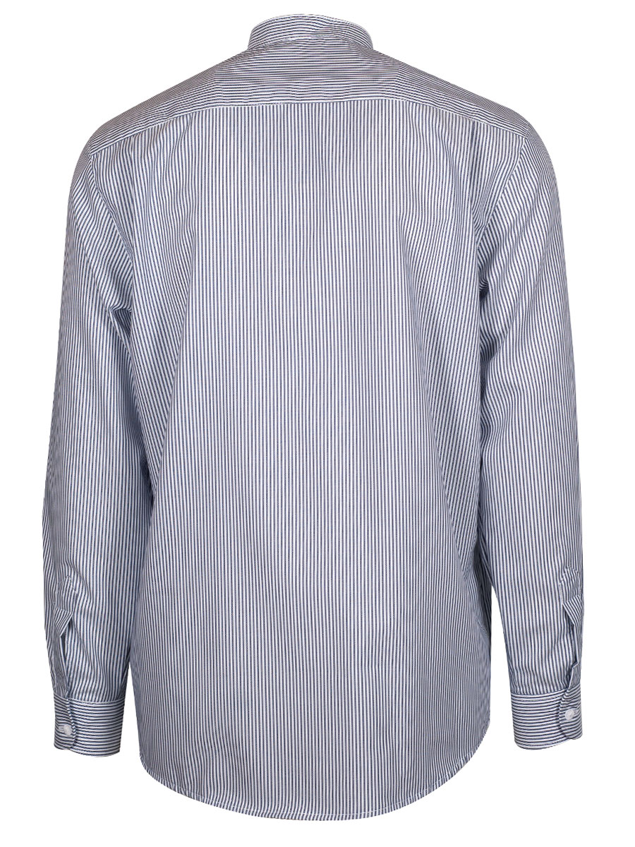 Orbis Herrenhemd, Pfoad, marine, gestreift, Stehkragen, Regular Fit #3