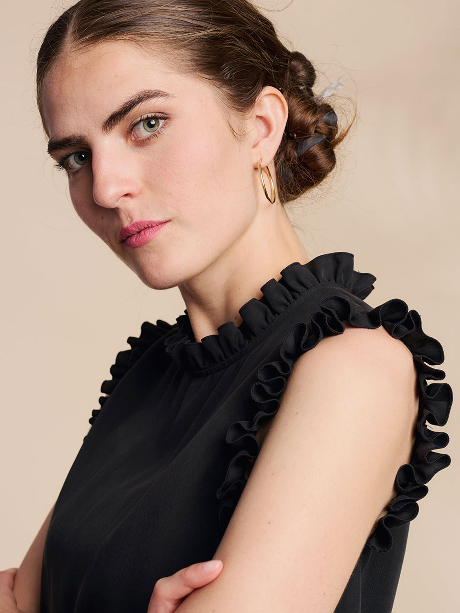 Rockmacherin Bluse Kalo, schwarz #3