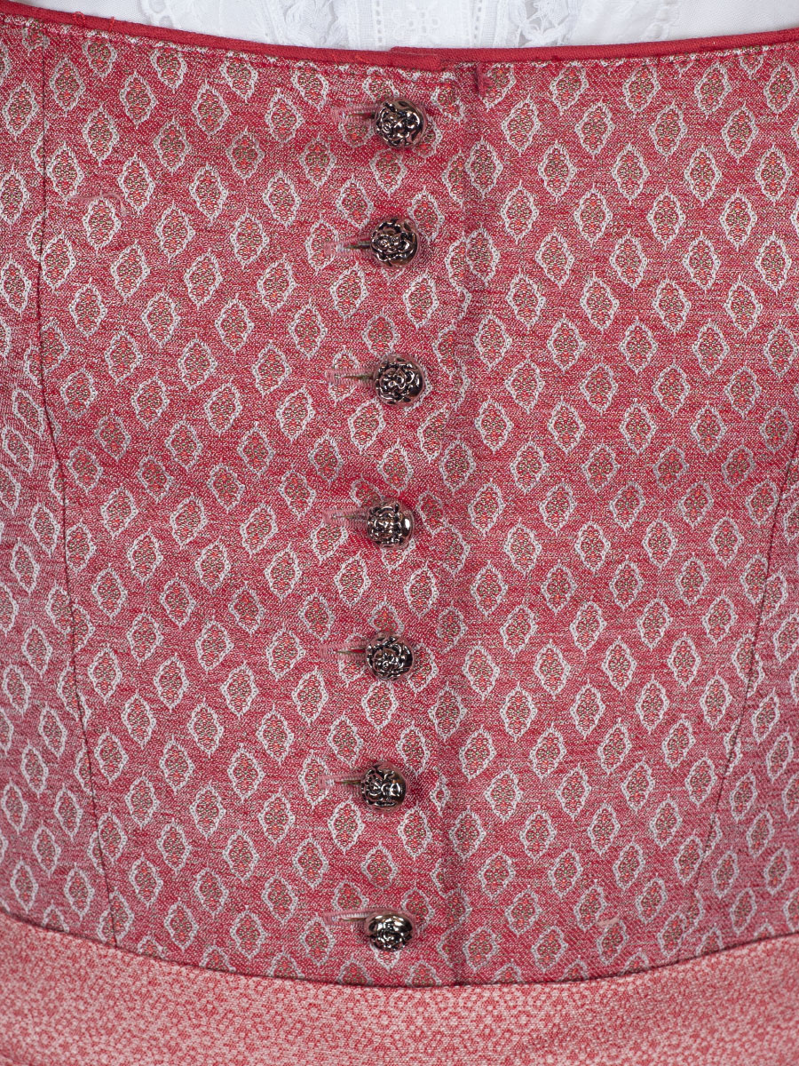 Anno Domini Dirndl Katherl, festlich, Schoßerl, mohn-rot, 70lg #4