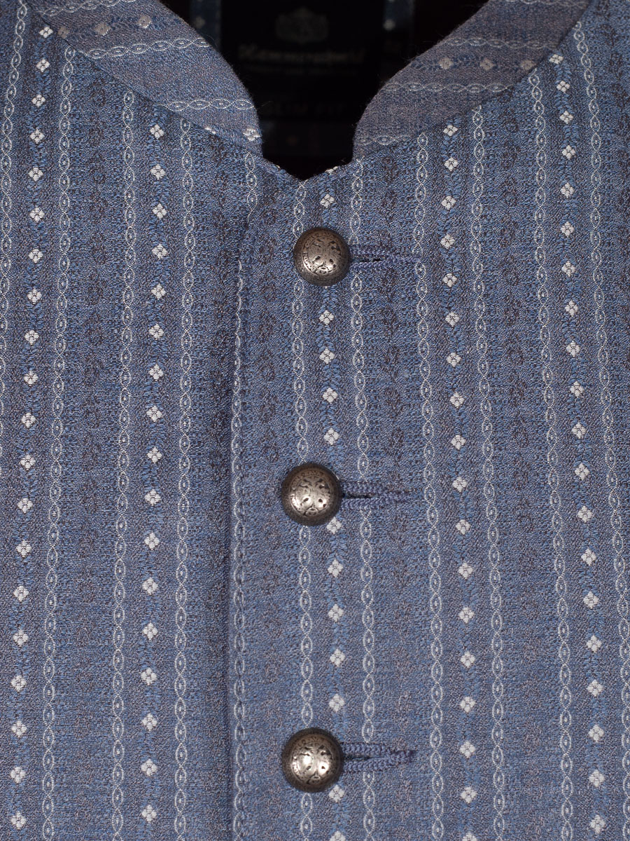 Hammerschmid Herrenwesten Adam, blau-grau, schwarzer Rücken, Slim Fit #4