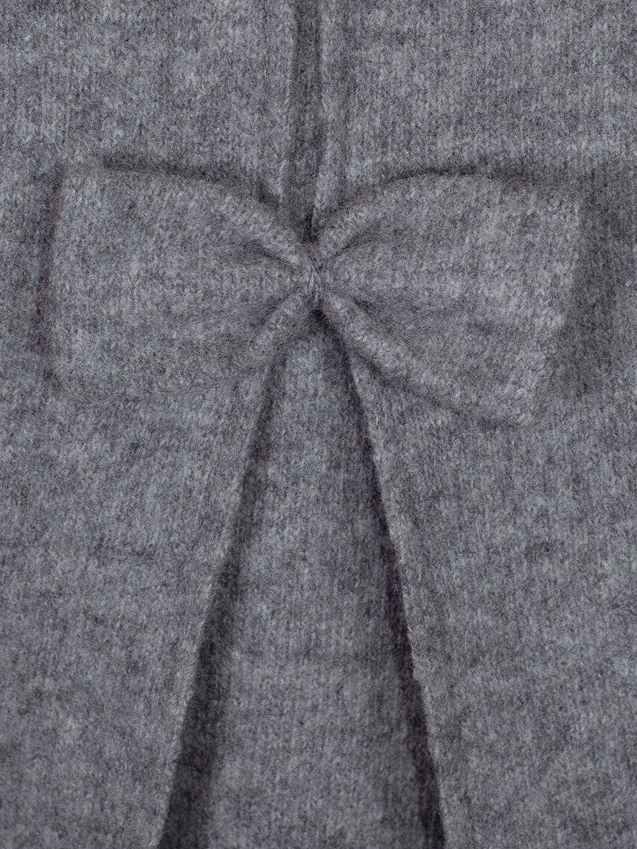 Boos Strickweste grau, Rückefalte mit Schleife #4