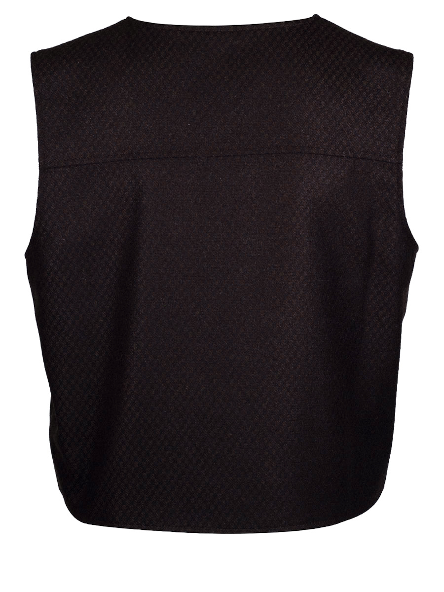 Feli und Hans Damenweste Winola, braun-schwarz, Oversize #3