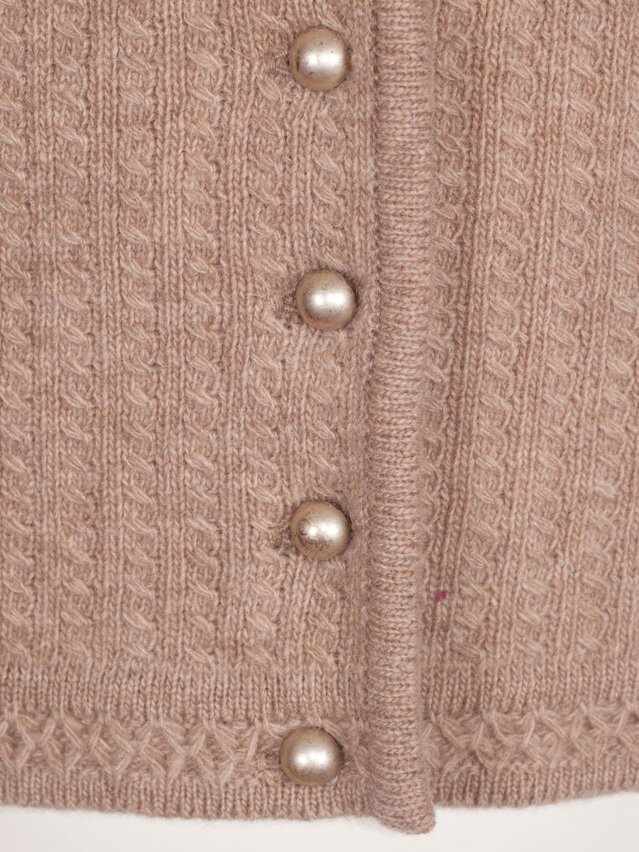Huber Strickjacke Katharina, berber, Puffarme, Strickmuster #4