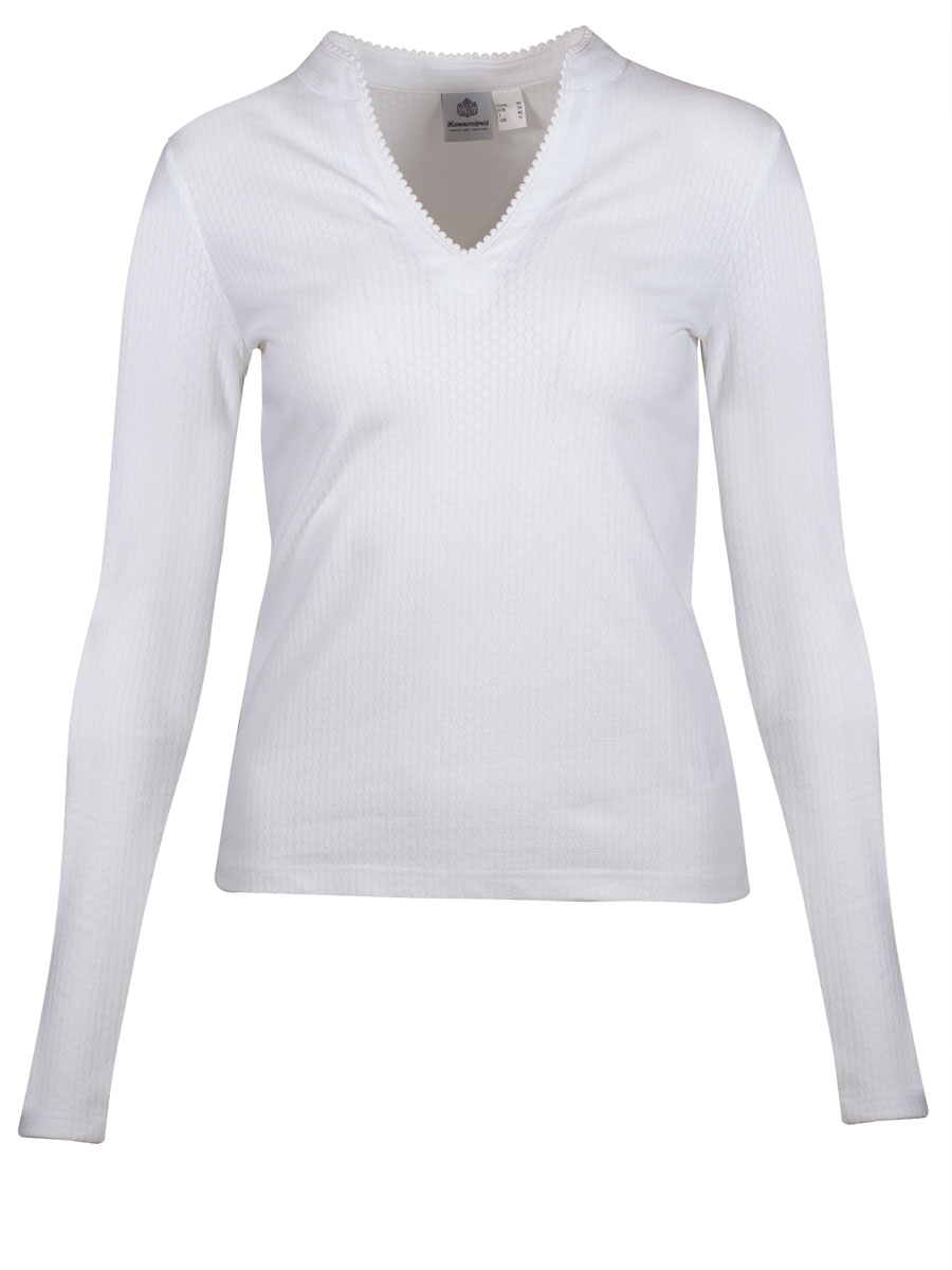 Hammerschmid Langarmshirt Lina, weiß #1