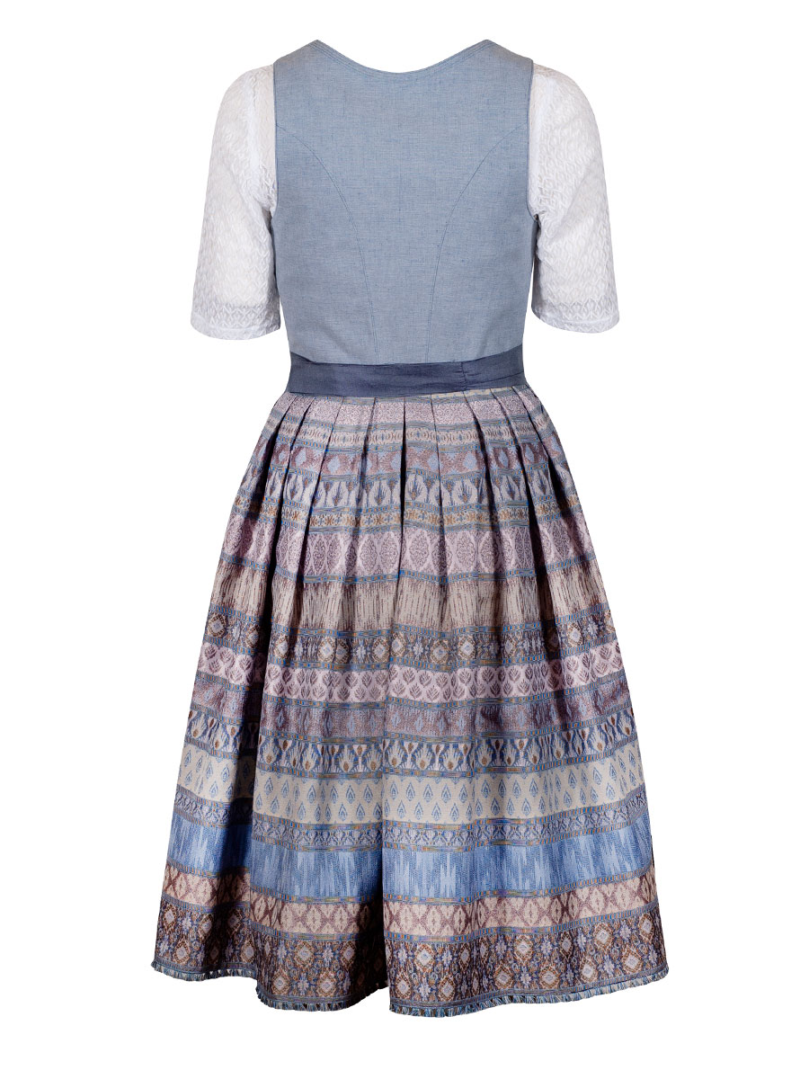 Hammerschmid Dirndl Pillersee, blau, Stretchoberteil,70lg #3