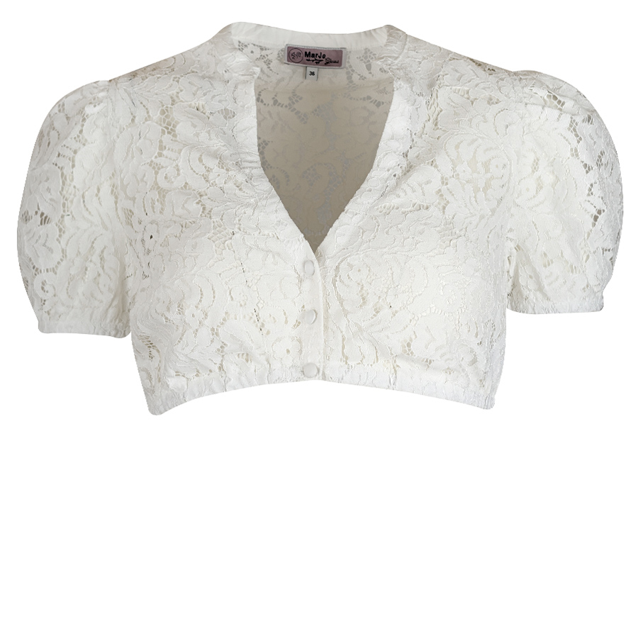 MarJo Spitzen-Dirndlbluse Schönthal, offwhite #1