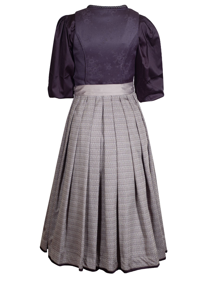 Anno Domini Dirndl Judith, schwarz, Wendeschürze, Jacquardmuster, 80lg #2