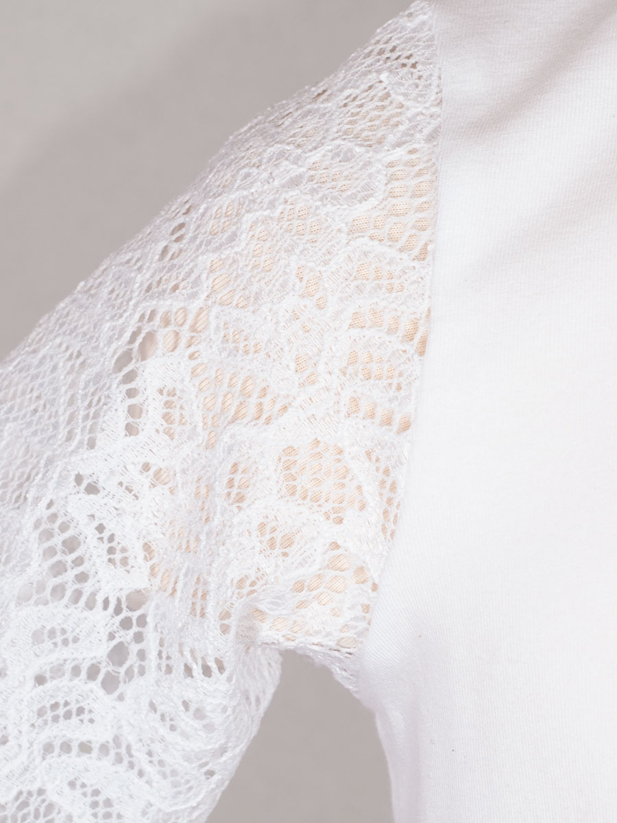 Hammerschmid Mädchen Dirndlbluse Tanja, weiß, Spitzearme #3