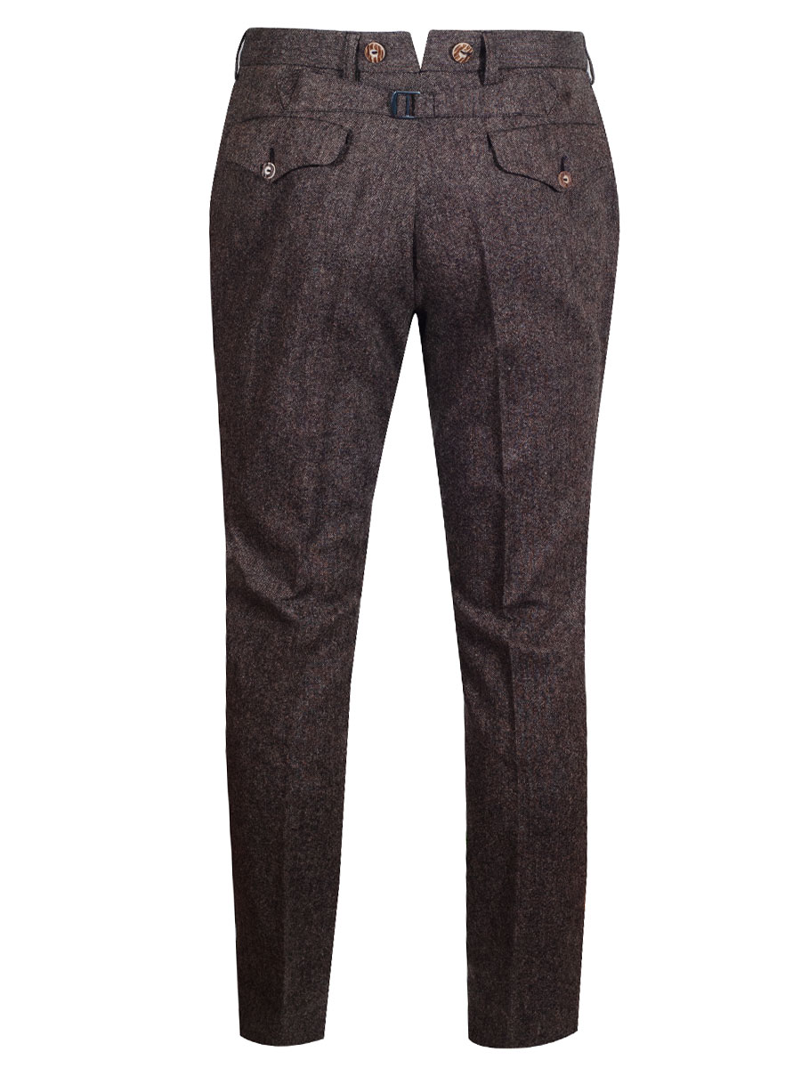 hausg'macht Lodenhose Wastl, Perlloden, braun, elegant #4