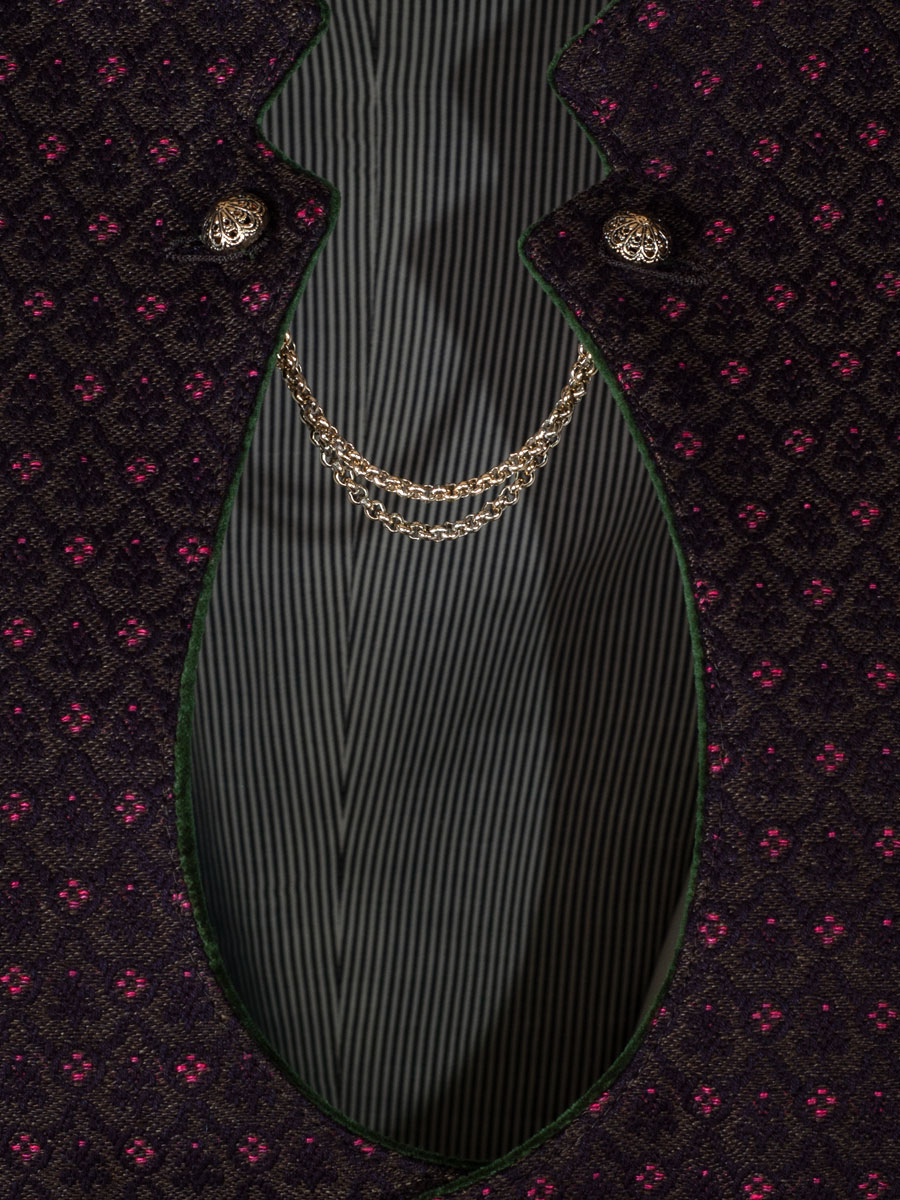 Gottseidank Herrenweste Ignaz, rosmarin, traditionell, schwarzer Rücken #2