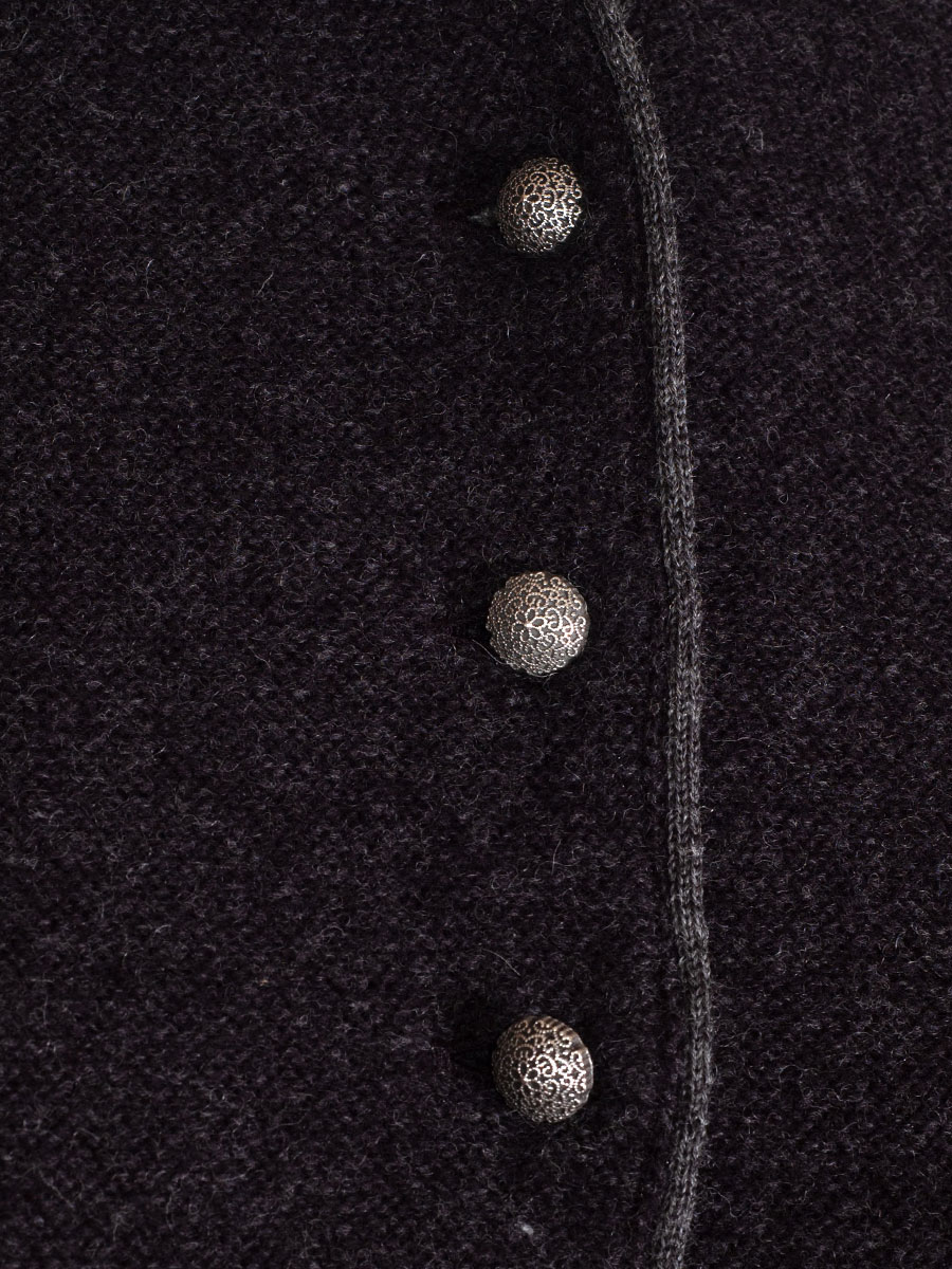 Stapf Strickjacke Dorika, anthrazit, Abschlüsse rolliert #4
