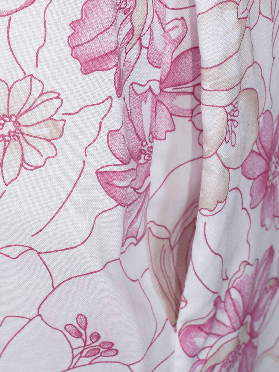 Berwin & Wolff Damenkleid, weiß-rosa, Blusenkleid, Schleifenband #5