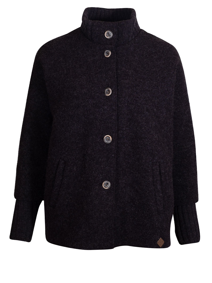 Stapf Walkjacke Ilsa, anthrazit, oversized #1