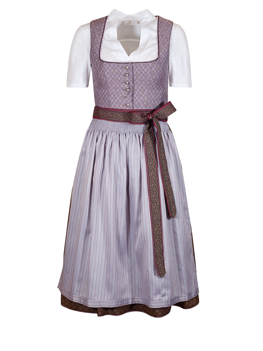Country Line Dirndl, rose-oliv, festlich, 70lg #1