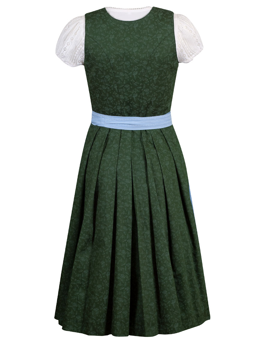 Wenger Baumwolldirndl Anna, grün-blau, 70lg #3