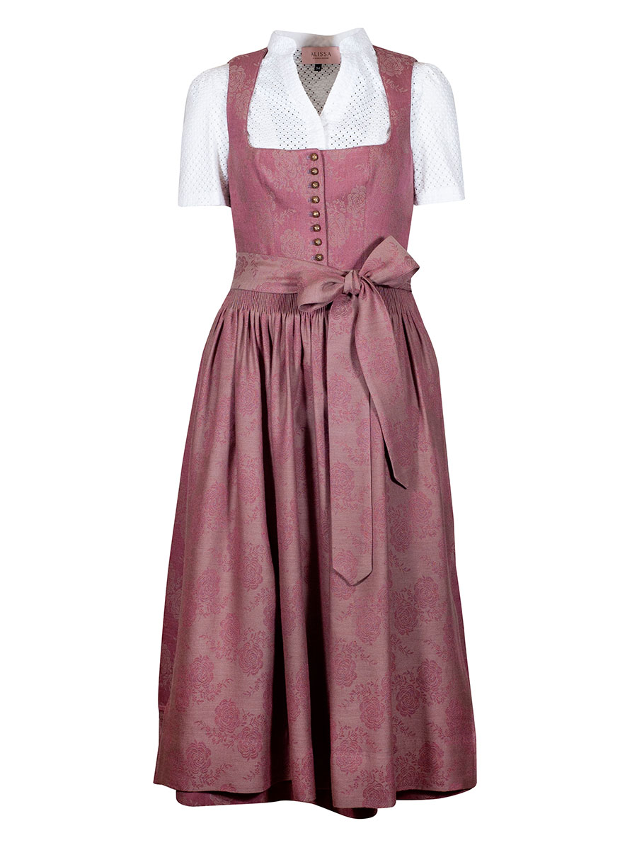 Gottseidank Dirndl Monika, kirschrot, hochwertig, festlich, 80cm #2