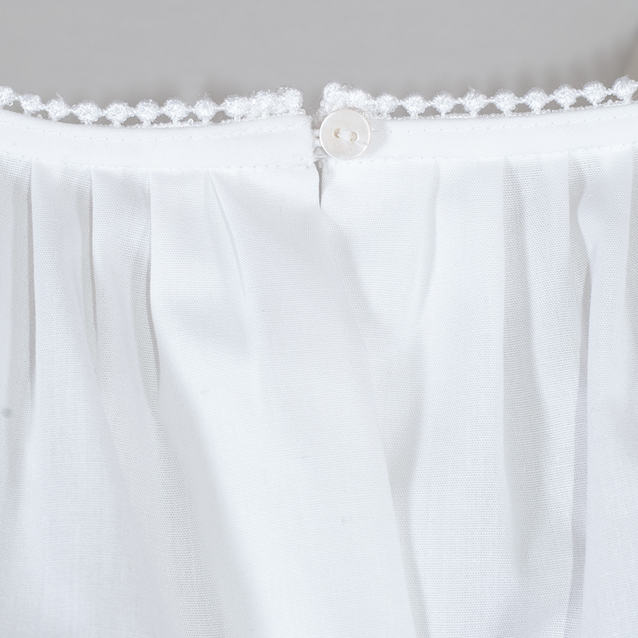 Waldorff Dirndlbluse Heidi, weiß, festlich, Spitzenborte #3