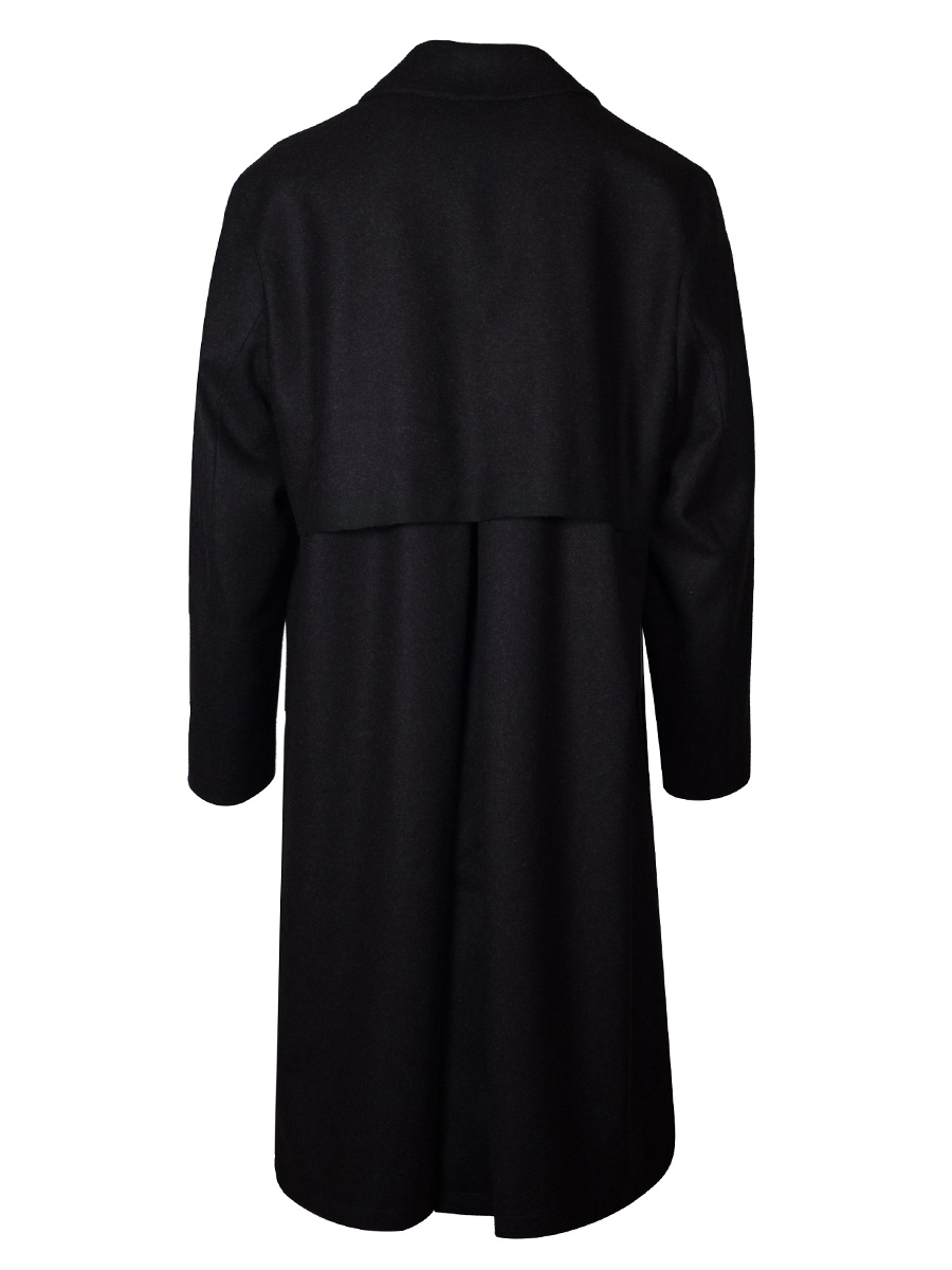 Lodenmantel Wallberg, anthrazit, klassisch, lang #2