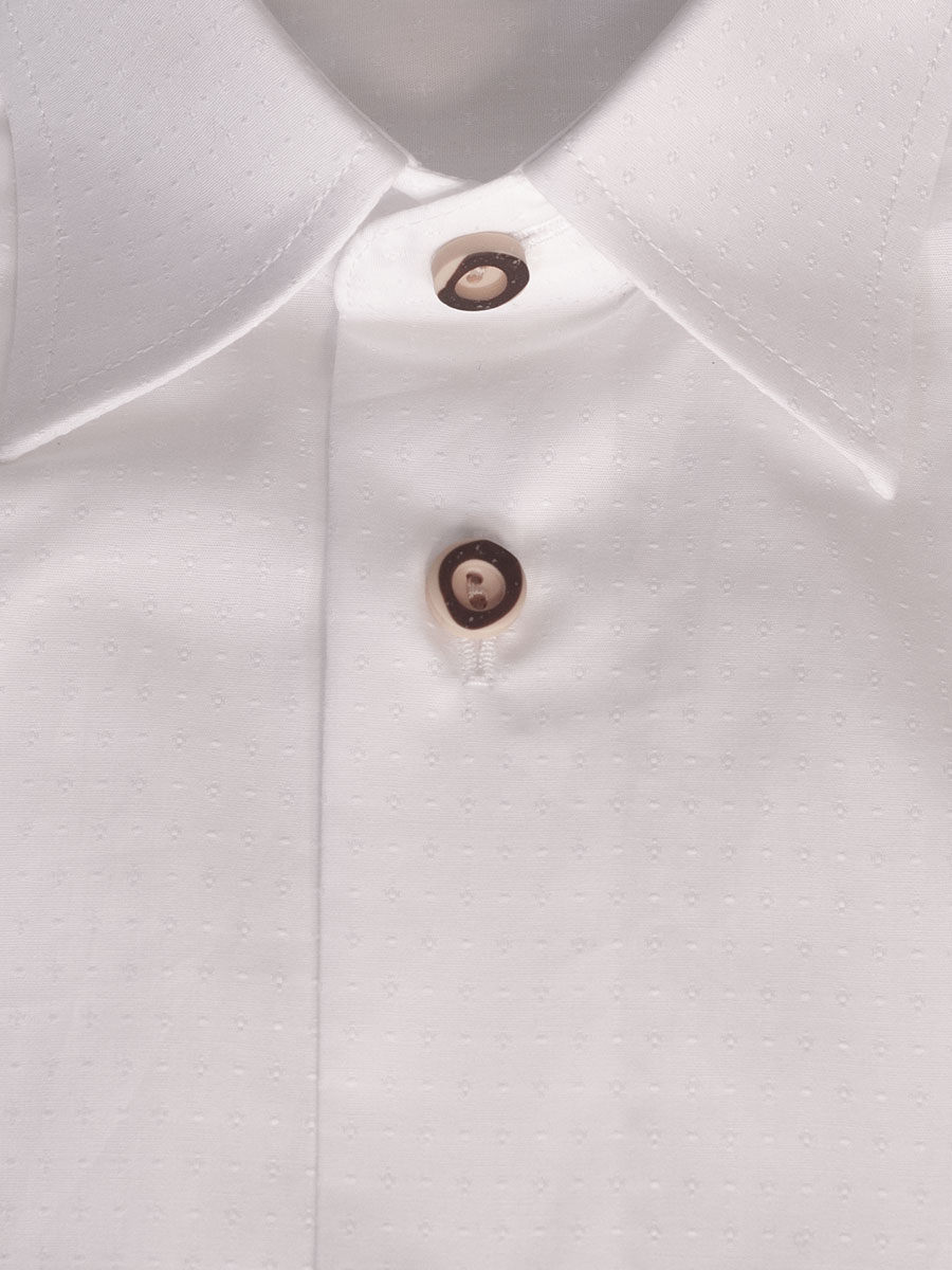 Waldorff Trachtenhemd weiß, festlich, in sich fein gepunktet #2