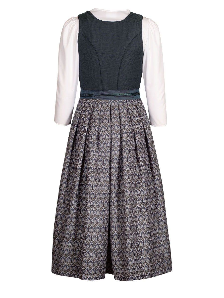 Wenger Dirndl Silke, petrol, festlich, 80lg #3