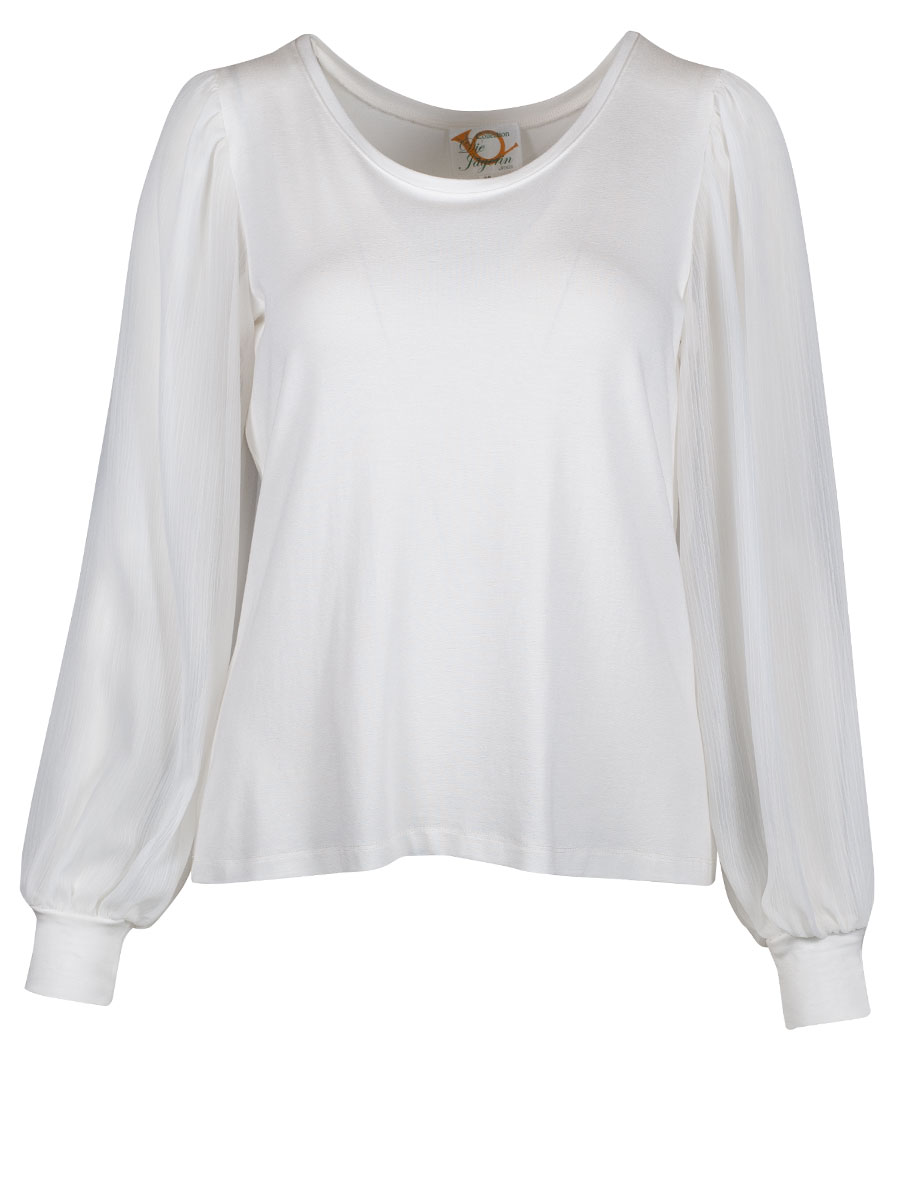 Wenger Shirtbluse Jade, ecrue, Chiffonärmel #1