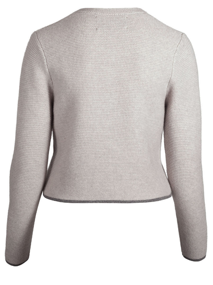 fei scho schee Strickjacke, barley, dunkle Einfassung, kurz #3