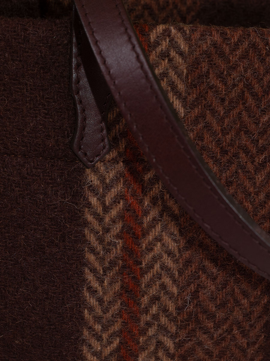 Bezirk Oberbayern Handtasche Zeger, braun, gestreift, klein #2