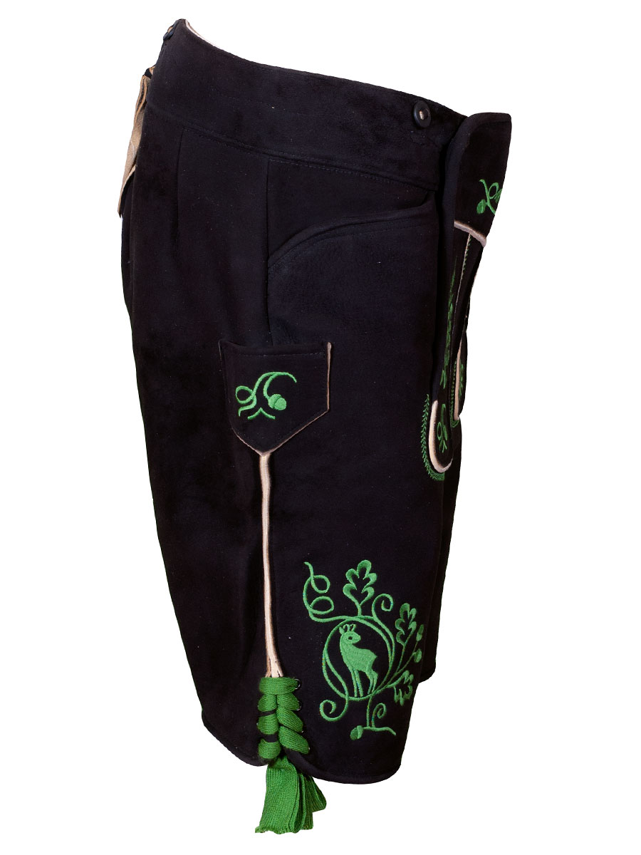 hausg´macht Lederhose Originaltracht kurz Schliersee gras #2