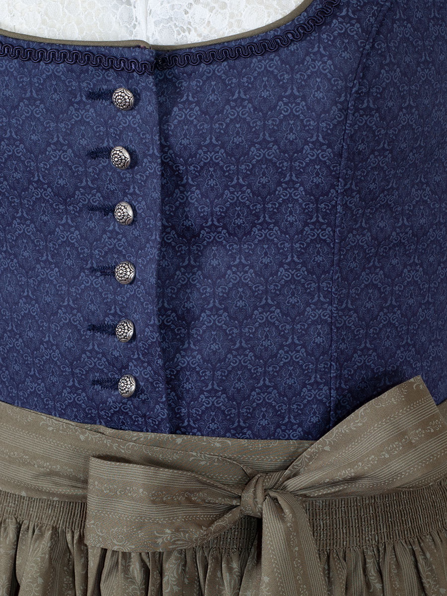 Wenger Dirndl Dina, marine-salbei, 80cm #4