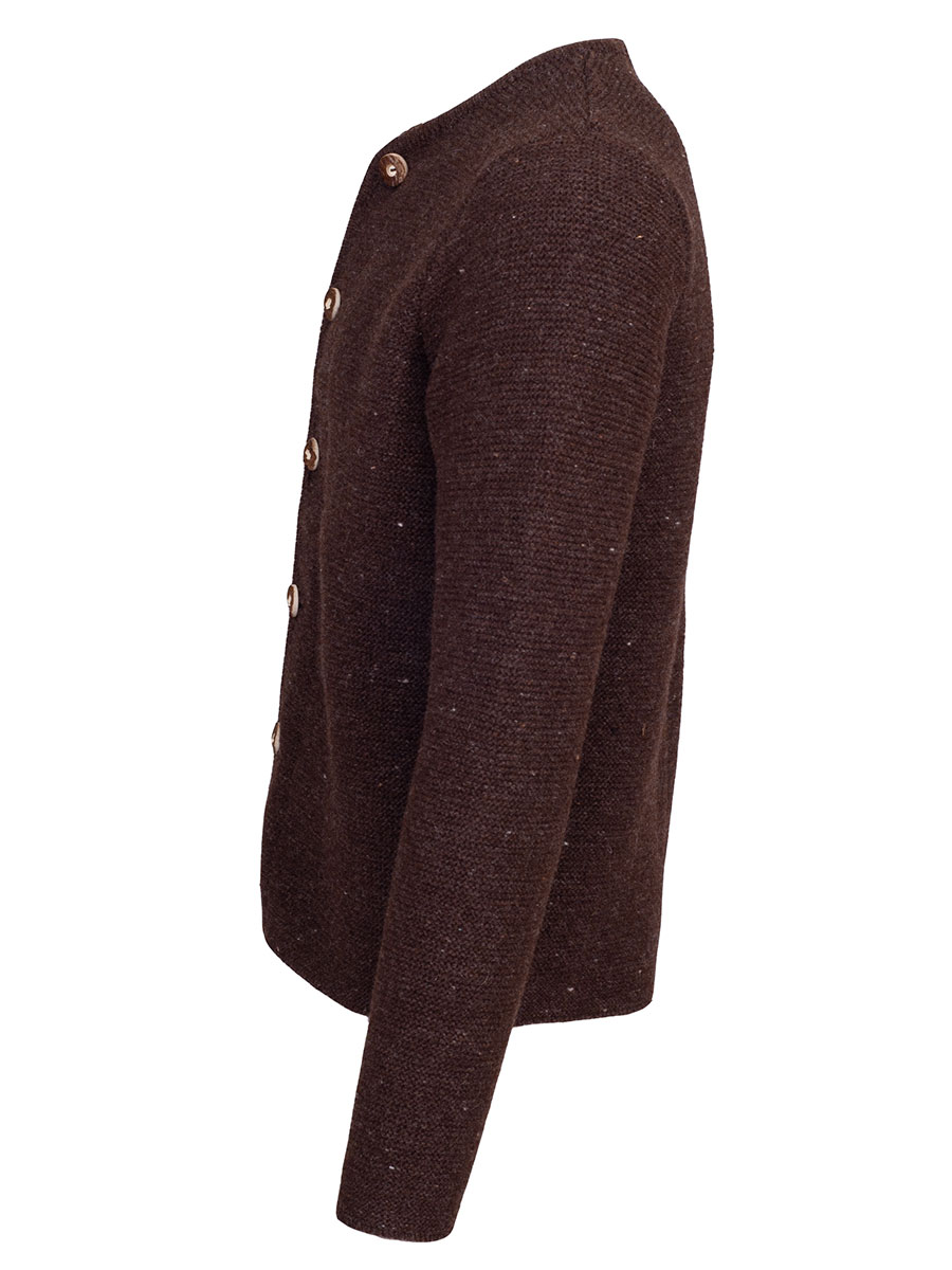 Huber Strickjacke Gerhard, dunkelbraun, Hirschhornknöpfe #2