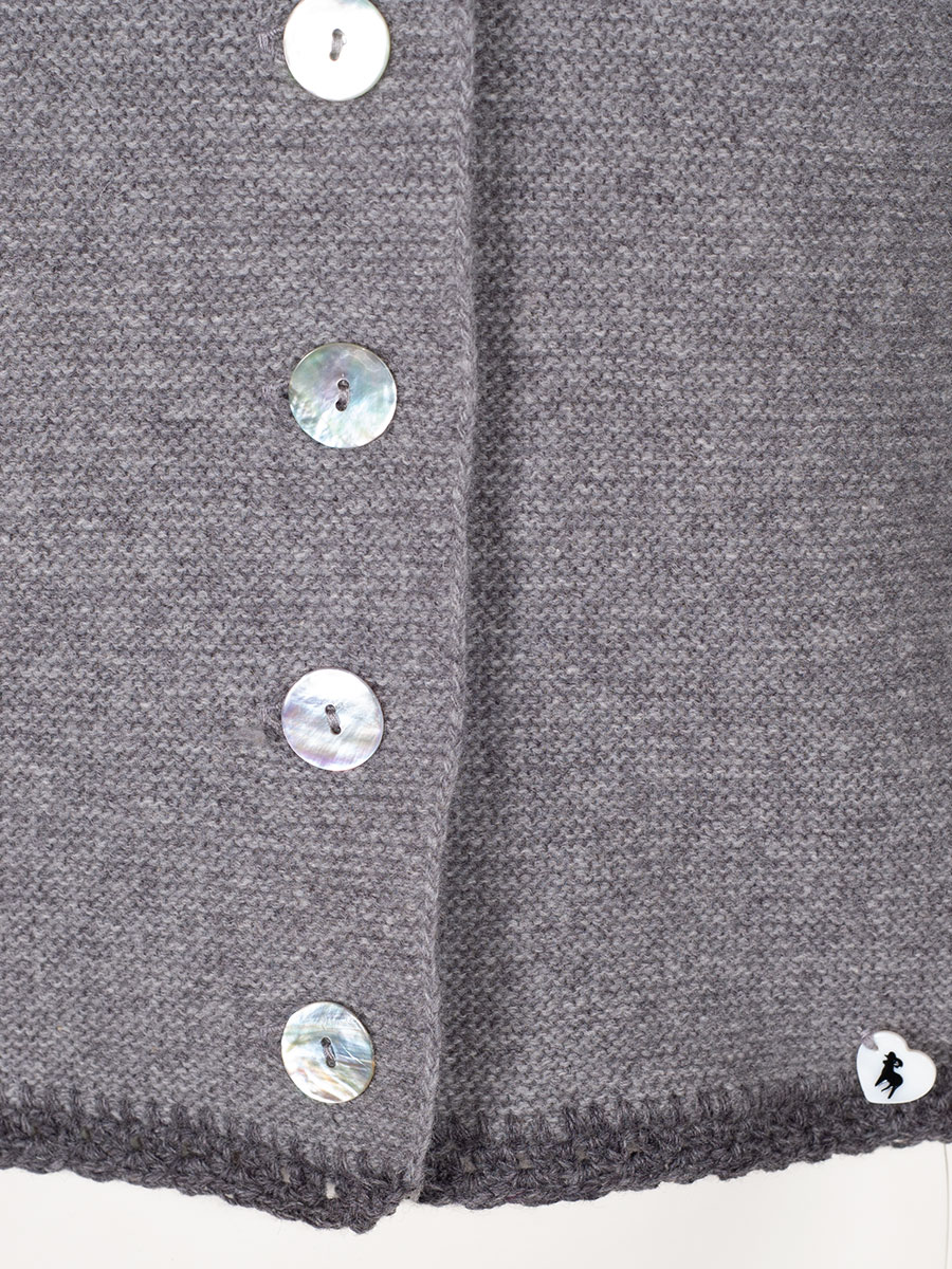 Huber Damen Strickjacke Nelly, grau-steingrau #4