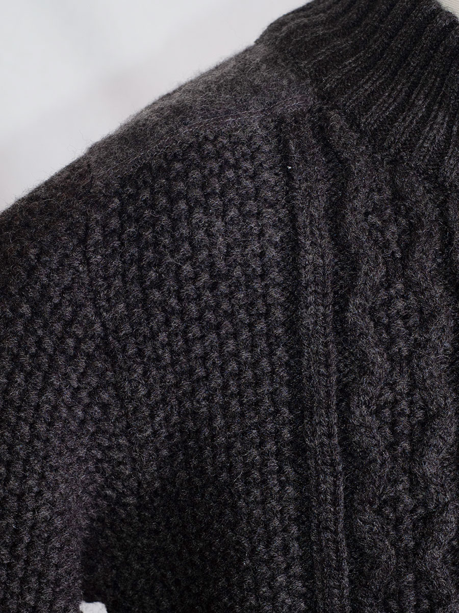Hammerschmid Dorfen Strickjacke, Jungen, anthrazit, Zopfmuster #6