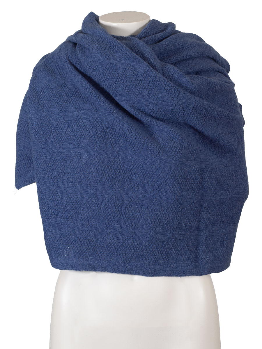 Berwin & Wollf Wolltuch, blau, rechteckig #1