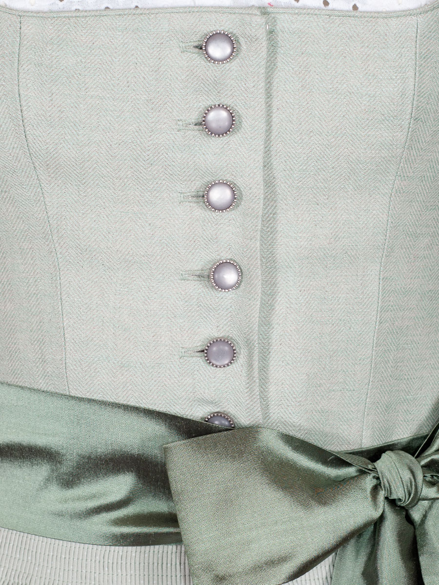 hausg'macht Dirndl Pillersee, mint, festlich, Leinen, 80lg #5