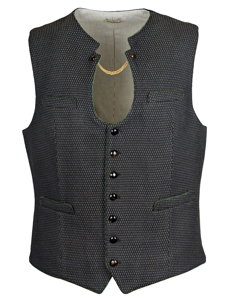 Gottseidank Herrenweste Ignaz, portobello, mit Kettchen #1