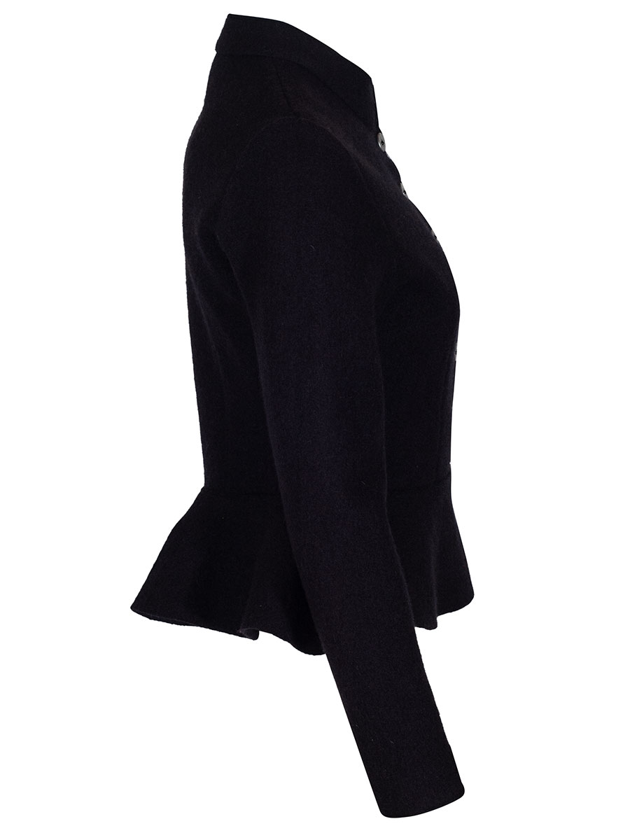 Boos Walkjacke mit Schoßerl, schwarz #2
