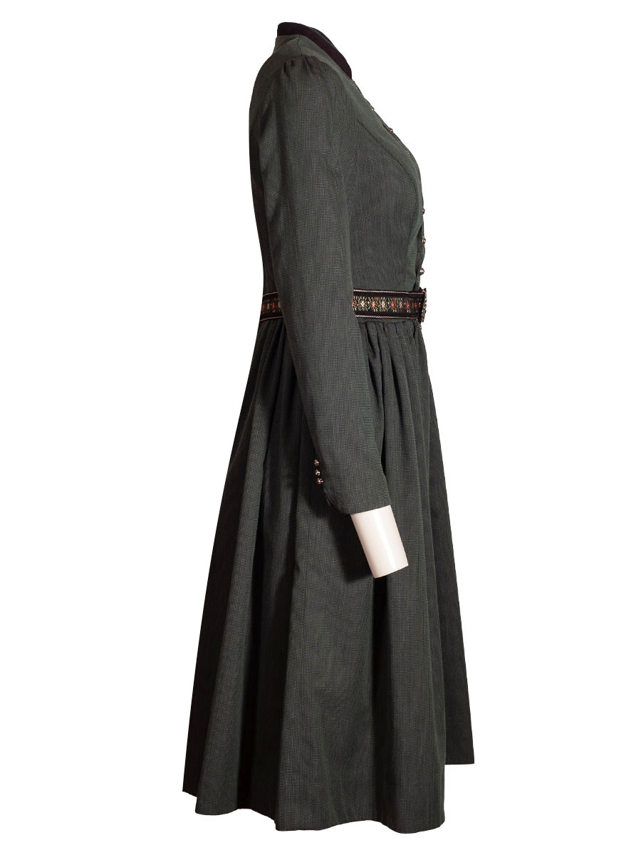 Anno Domini Kleid Marianne, seegrün, hochgeschlossen #2