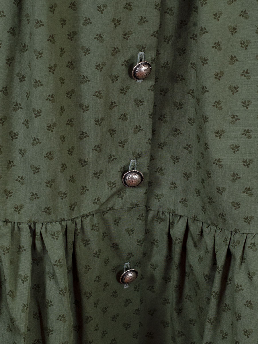 Berwin & Wolff Sommerkleid  olivgrün, durchgeknöpft, hochgeschlossen #5