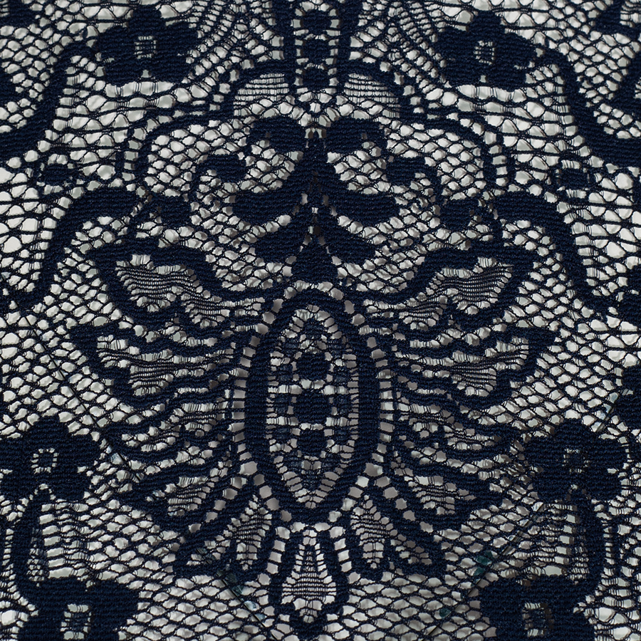 Hammerschmid Babsi Dirndlbluse, hochgeschlossen, Spitze, marine, 3/4-Arm #5