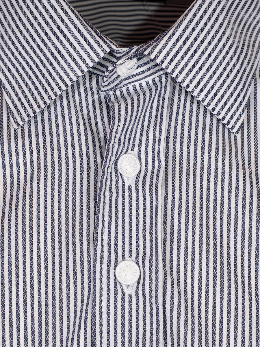 Orbis Herrenhemd, Pfoad, marine, gestreift, Liegekragen, Regular Fit #2