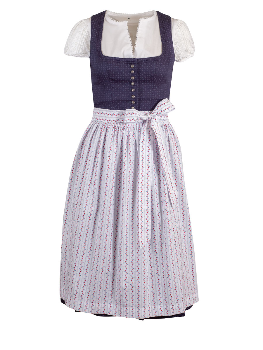 Wenger Ulla Baumwolldirndl, marine, 70cm Wenger Ulla Baumwolldirndl, marine, 70cm #1