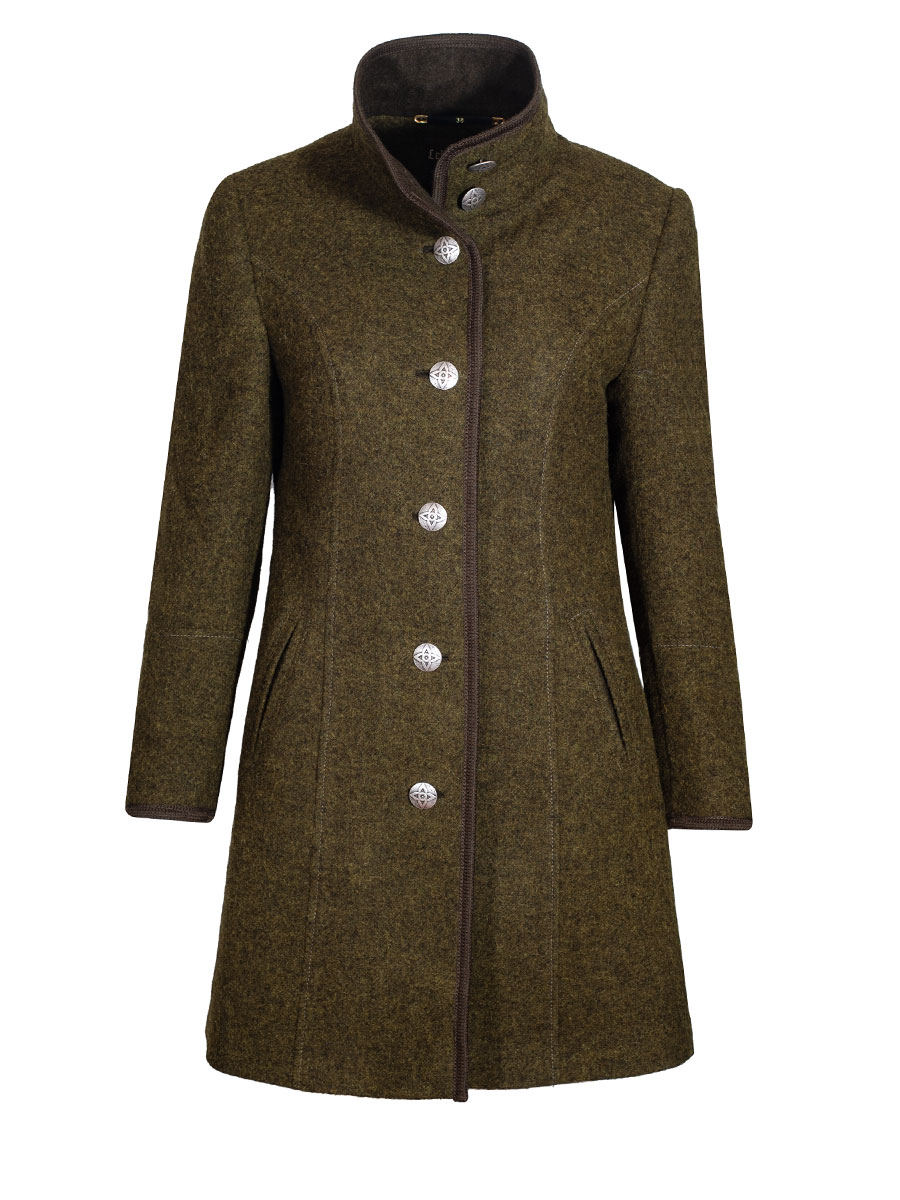 Schloß Orth Kurzmantel Frauke, oliv, Flauschloden #3