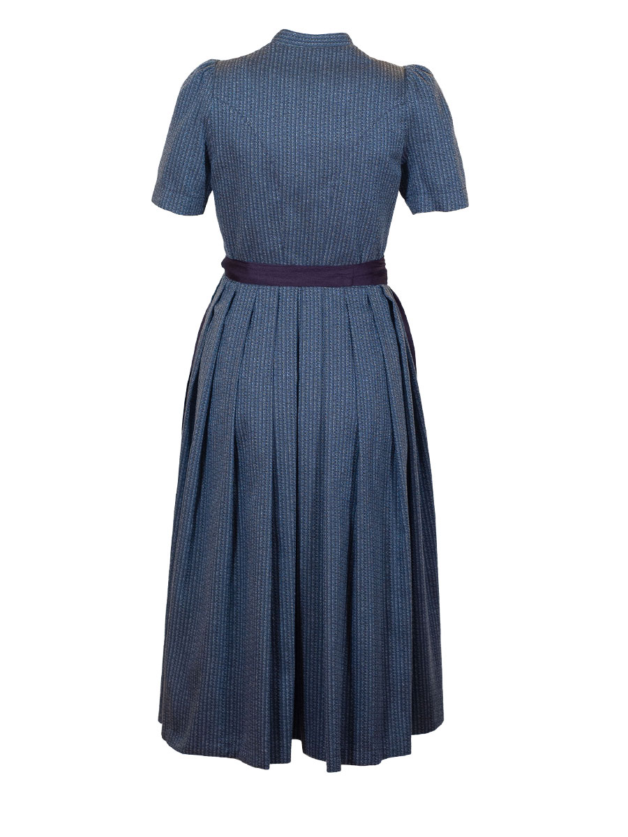 Hammerschmid Burgsee Dirndl, hochgeschlossen, blau, Kleid, 80lg #3