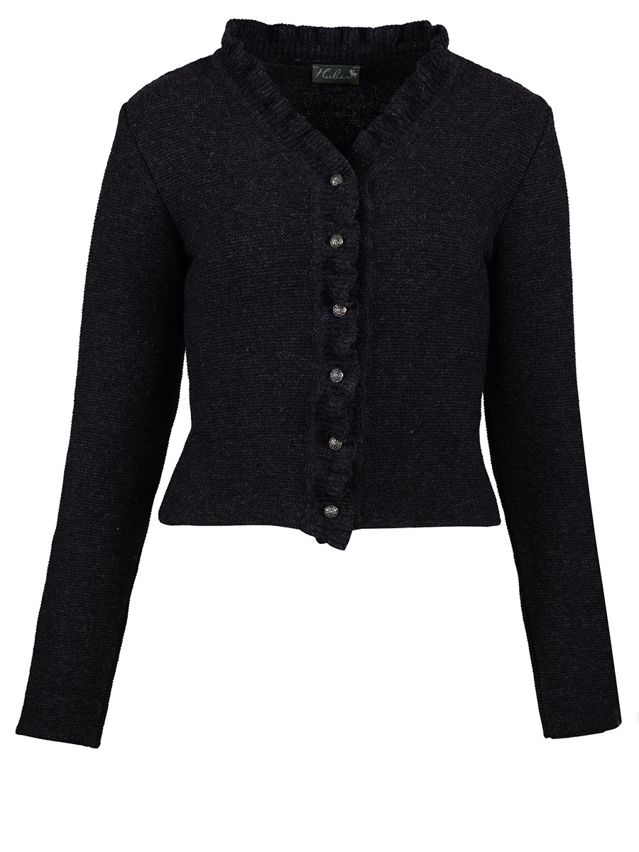 Huber Damen Strickjacke Meri, anthrazit #1