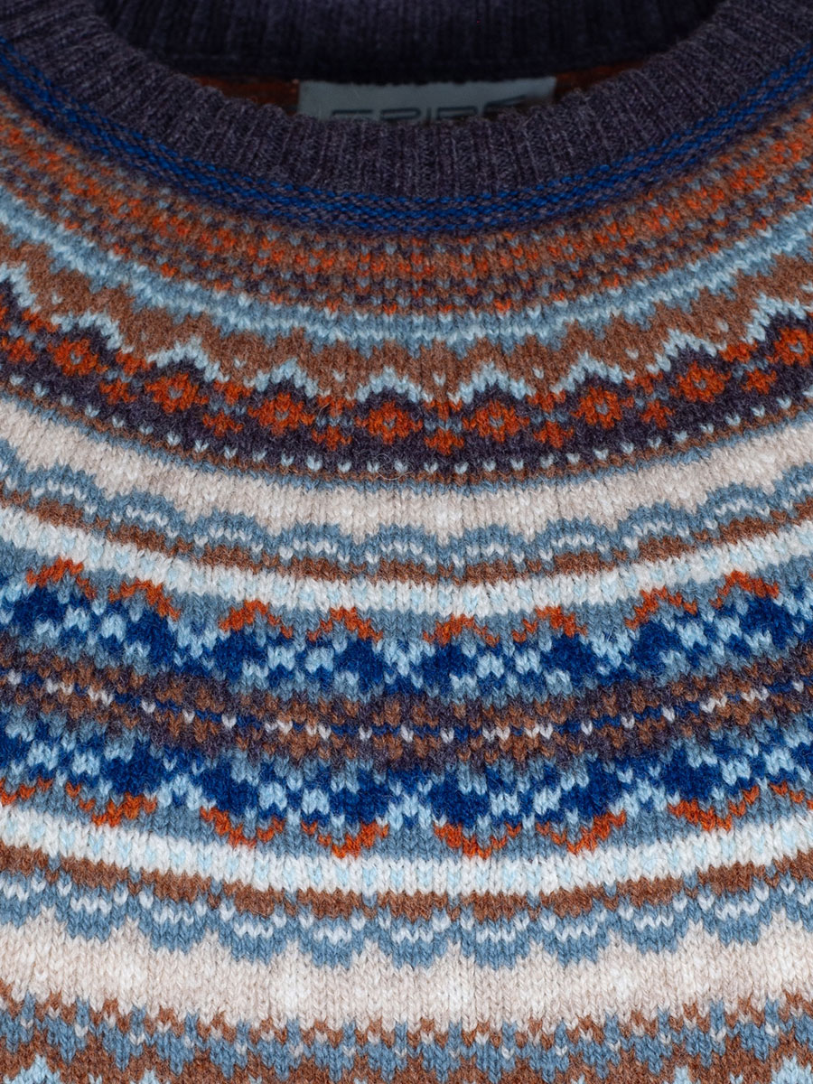 Eribè Knitwear Alpine Dress, Taurus, beige, Strickkleid, Norwegermuster #3