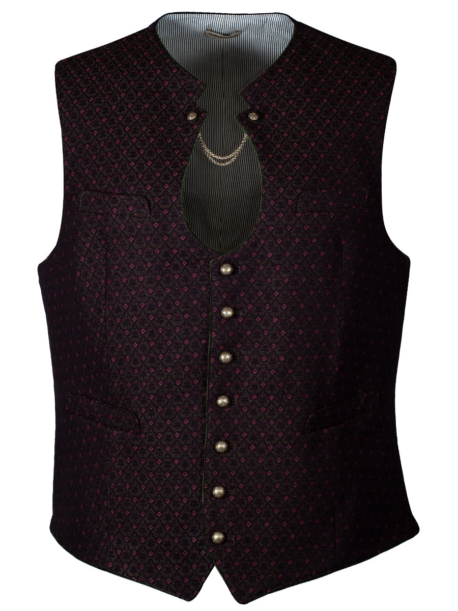 Gottseidank Herrenweste Ignaz, rosmarin, traditionell, schwarzer Rücken #1