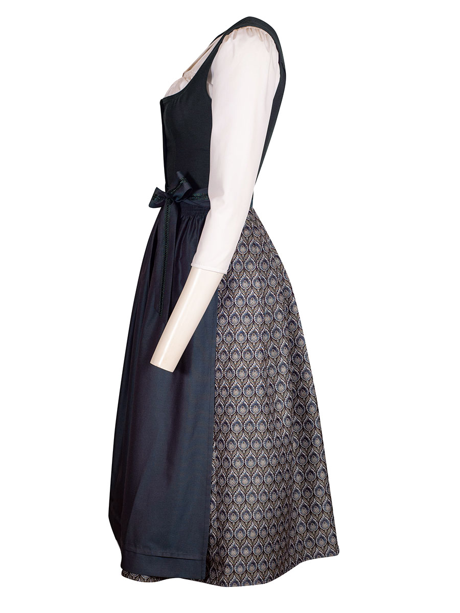 Wenger Dirndl Silke, petrol, festlich, 80lg #2